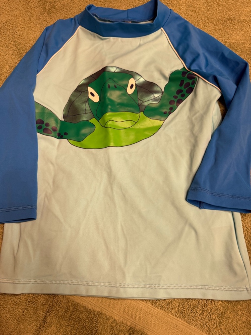 Boden Blue and Light Blue Turtle Rashguard